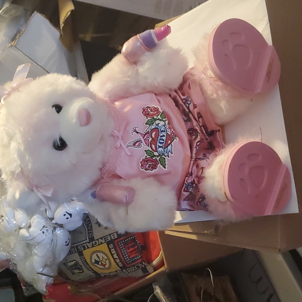 Build A Bear Bedtime Sweetheart Pink Cuddles Teddy